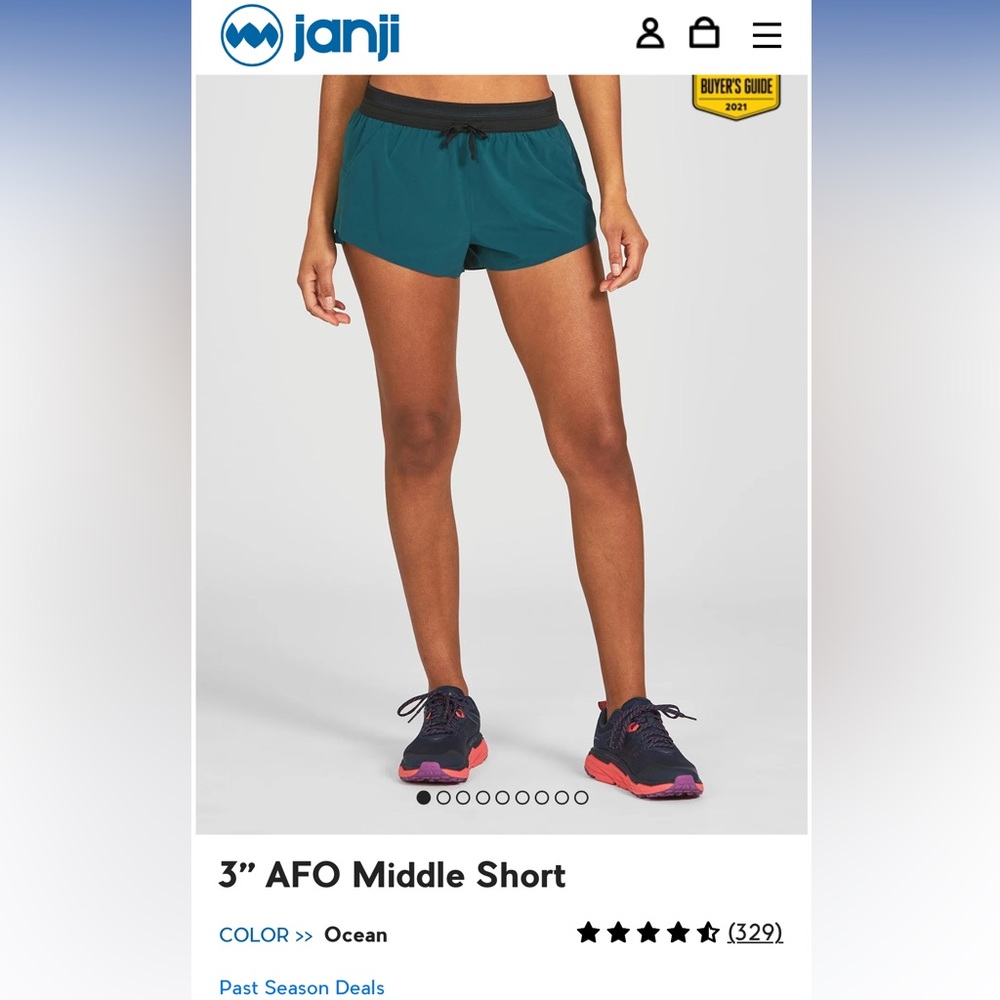 Janji women’s 3” Middle short medium New